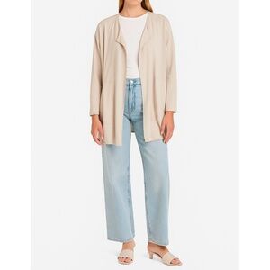 ZARA | Open Front Hip Pockets Relaxed Lightweight Cardigan